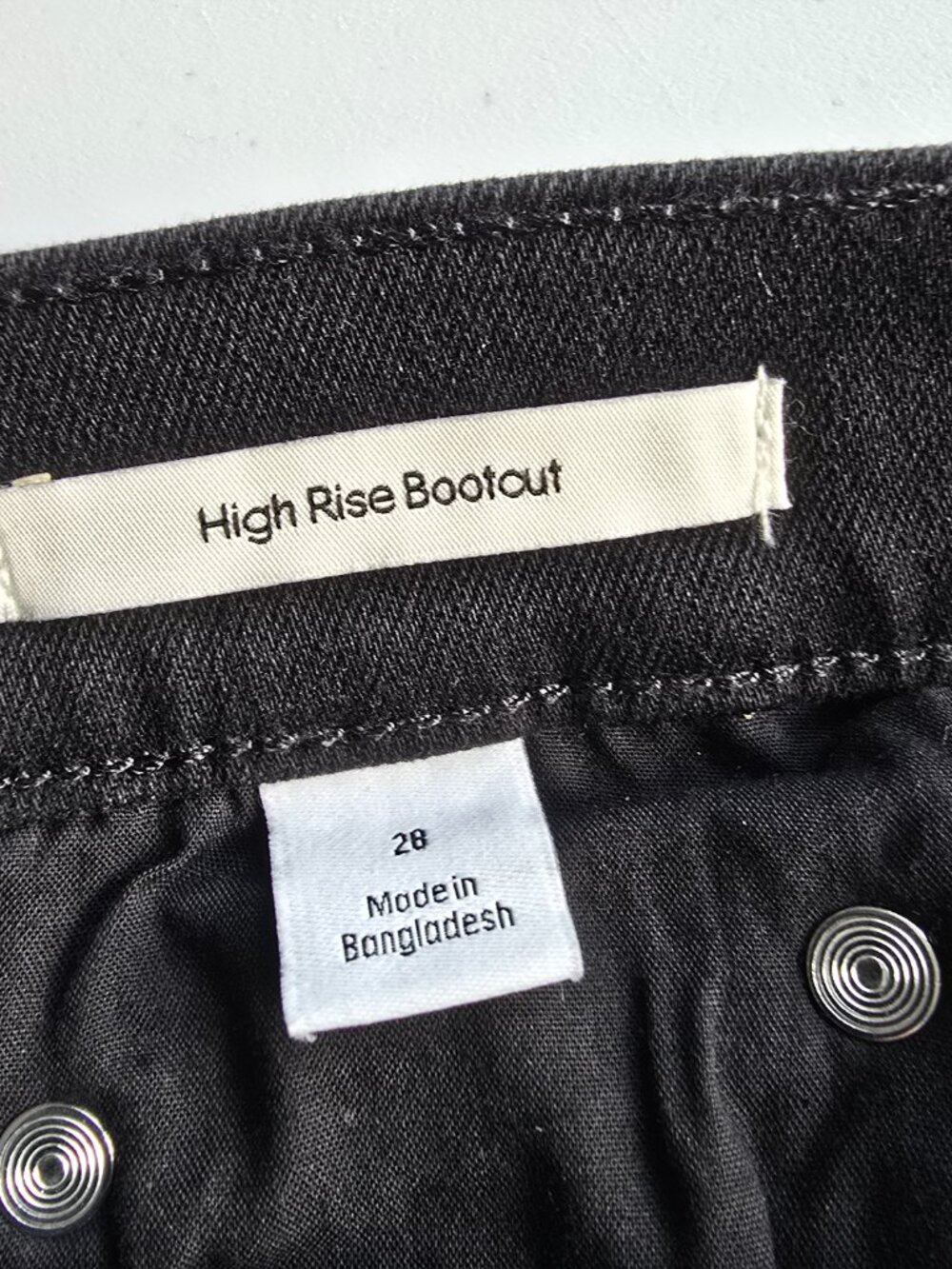 Calvin Klein High Rise Bootcut Jeans 28 Black NWT - Picture 4 of 9